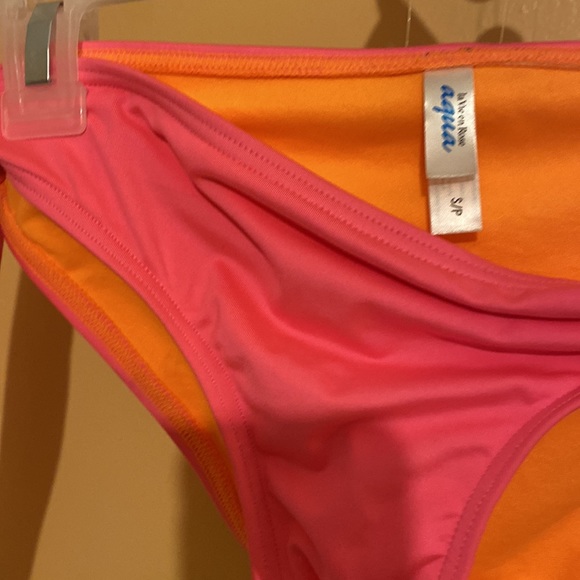 ๐AQUA LA VIE EN ROSE SEXY Fluorescent Hot Pink  multiple strap BIKINI ๐๐๐ธ๐ - Picture 8 of 9